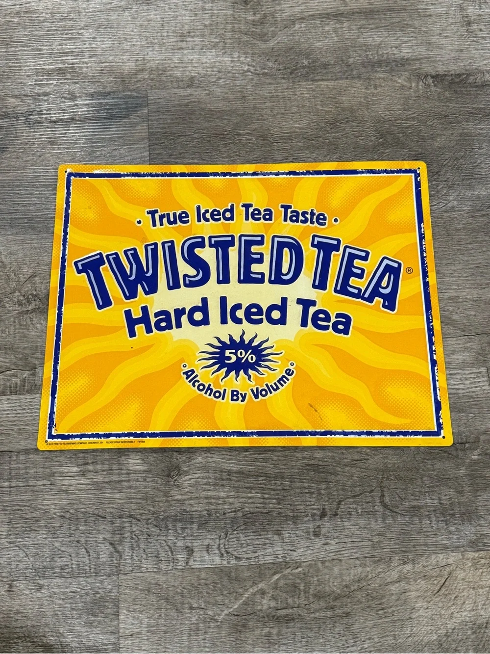 Twisted Tea Hard Iced Tea beer sign Metal Wall Art